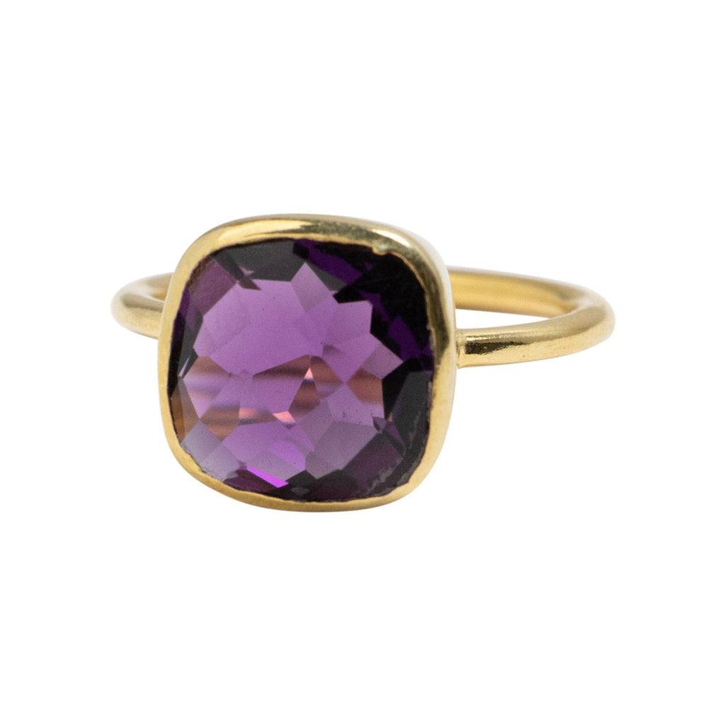 Square Ring in Amethyst