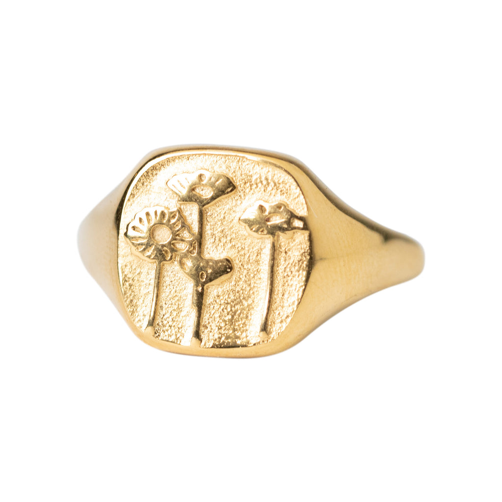 Poppy Signet Ring