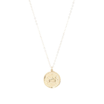 Taurus Zodiac Necklace in Gold-Necklaces-Waffles & Honey Jewelry-Waffles & Honey Jewelry