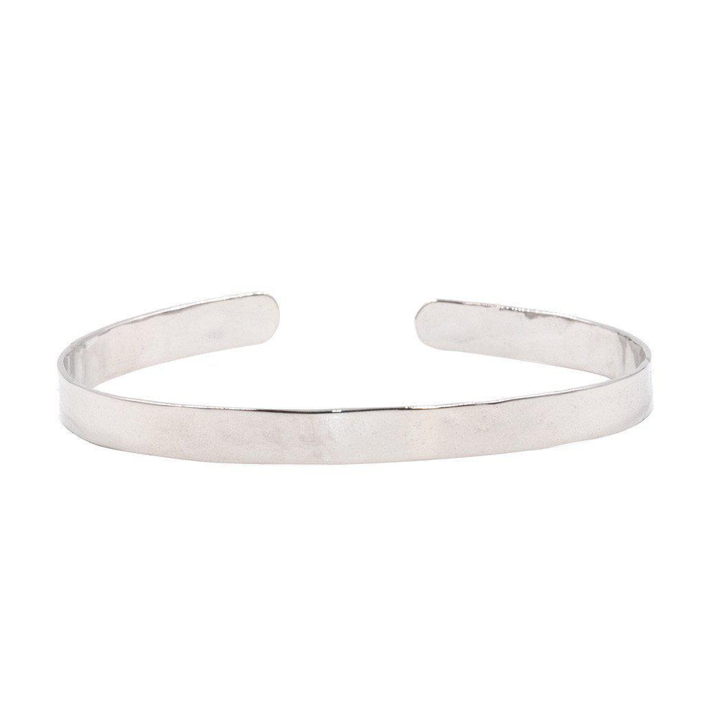 Thin Polished Cuff in Silver-bracelet-Waffles & Honey Jewelry-Waffles & Honey Jewelry