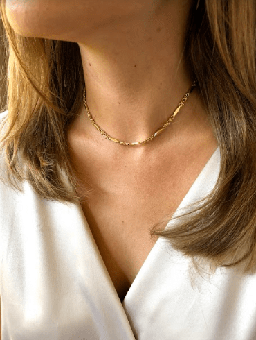 Victoria Choker in Gold-Necklaces-Waffles & Honey Jewelry-Waffles & Honey Jewelry