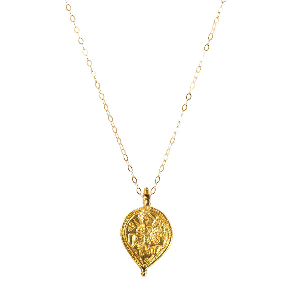 Warrior Charm Necklace-Necklaces-Waffles & Honey Jewelry-Waffles & Honey Jewelry